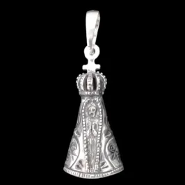 PINGENTE NOSSA SRA. APARECIDA ENVELHECIDA TAM. MEDIO