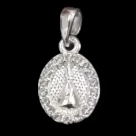 PINGENTE NOSSA SRA. COM ARO CRAVEJADO TAM. MINI