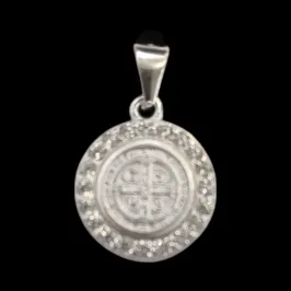 PINGENTE SÃO BENTO CRAVEJADO