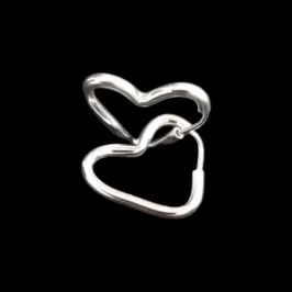 ARGOLA CORAÇÃO FIO REDONDO Nº 1