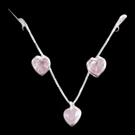 CONJUNTO CORAÇÃO 6X6  CRAVAÇÃO INGLESA TRADICIONAL ROSA