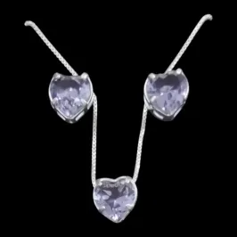 CONJUNTO GALERIA CORAÇÃO 8X8 TRADICIONAL LILAS