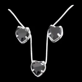 CONJUNTO GALERIA CORAÇÃO 8X8 TRADICIONAL PRETO