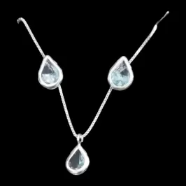 CONJUNTO GOTA 6X6  CRAVAÇÃO INGLESA TRADICIONAL AZUL PISCINA