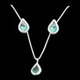 CONJUNTO GOTA 6X6  CRAVAÇÃO INGLESA TRADICIONAL VERDE PISCINA