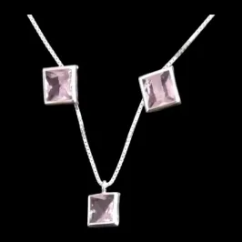 CONJUNTO QUADRADO 6X6  CRAVAÇÃO INGLESA TRADICIONAL ROSA