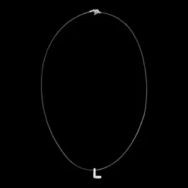 PONTO DE LUZ NAYLON LETRA CRAVEJADA ( L )