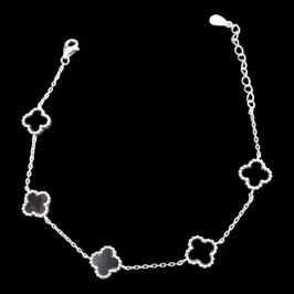 PULSEIRA VAN CLEEF 5 TREVOS ONIX