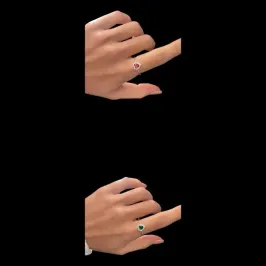 ANEL CORAÇÃO MOLDURA (CORES)