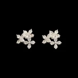 BRINCO NAVETE 12 PEDRAS FLOR