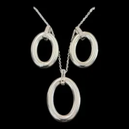 CONJUNTO  OVAL ELETROFOMAÇÃO CRAVEJADO