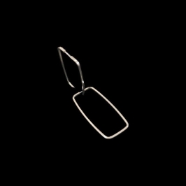 ARGOLA RETANGULAR FIO QUADRADO 5X23