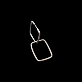 ARGOLA RETANGULAR FIO REDONDO 4X21 MM