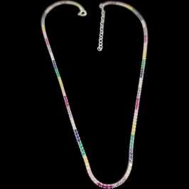 GARGANTILHA RIVIERA COLORIDA 40 CM + 5