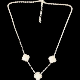 GARGANTILHA VAN CLEEF TRES TREVOS MADRE PEROLA