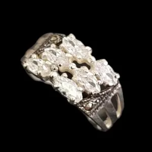 ANEL ARO TRIPLO 6 PEDRAS ZIRCONIA
