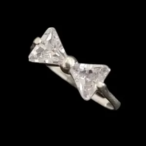 ANEL GRAVATA BORBOLETA PEDRA ZIRCONIA