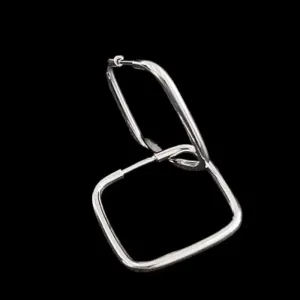 ARGOLA LISA QUADRADA FIO REDONDO 1,5MM N°2