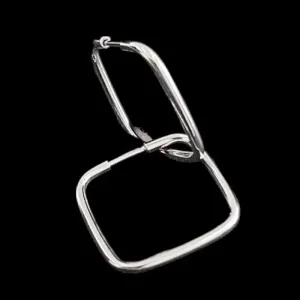 ARGOLA LISA QUADRADA FIO REDONDO 1,5MM N°1