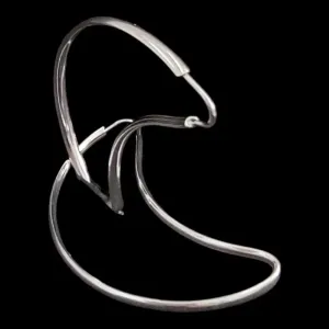 ARGOLA MEIA LUA FIO REDONDO 4,3 CM 2,0 MM