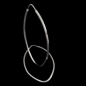 ARGOLA OVAL CHINES  FIO QUADRADO 6,0  CM 1,5 MM