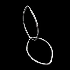 ARGOLA OVAL CHINES FIO REDONDO 1,5MM N° 2