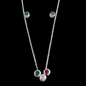CONJUNTO REDONDO CRAVAÇÃO INGLESA 4MM TRES CORES