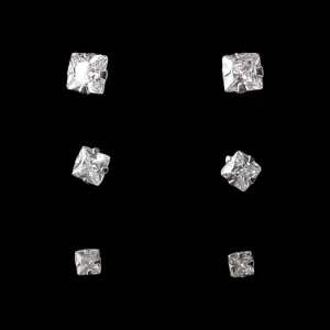 TRIO ZIRCONIA QUADRADO N° 3/4/5