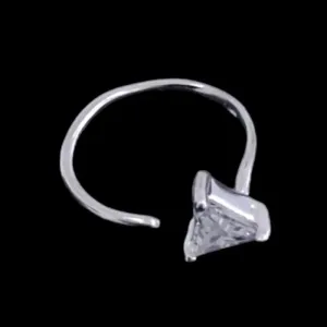 PIERCING FAKE DE ORELHA PEDRA TRIANGULO