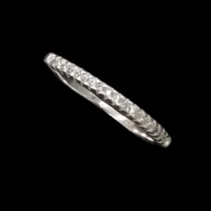 ANEL APARADOR COM 18 PEDRAS ZIRCONIA 1,0 MM