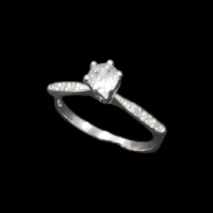 ANEL SOLITÁRIO 4 ,0MM MICROZIRCONIA LATERAL