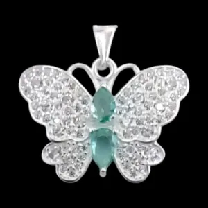 PINGENTE BORBOLETA CRAVEJADO (CORES)