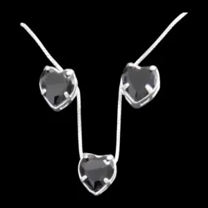 CONJUNTO GALERIA CORAÇÃO 8X8 TRADICIONAL PRETO