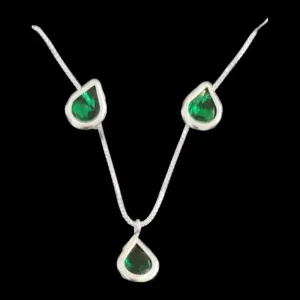 CONJUNTO GOTA 6X6  CRAVAÇÃO INGLESA TRADICIONAL VERDE ESCURO