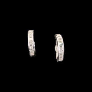 ARGOLA CLICK FIO QUADRADO ZIRCONIA QUADRADA