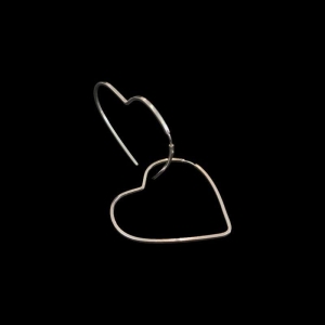 ARGOLA CORAÇÃO FIO QUADRADO 4,5X4,5 MM