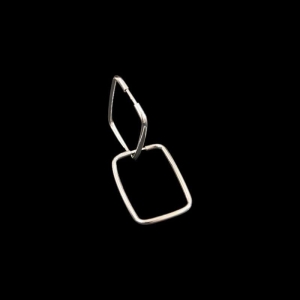ARGOLA RETANGULAR FIO REDONDO 4X21 MM