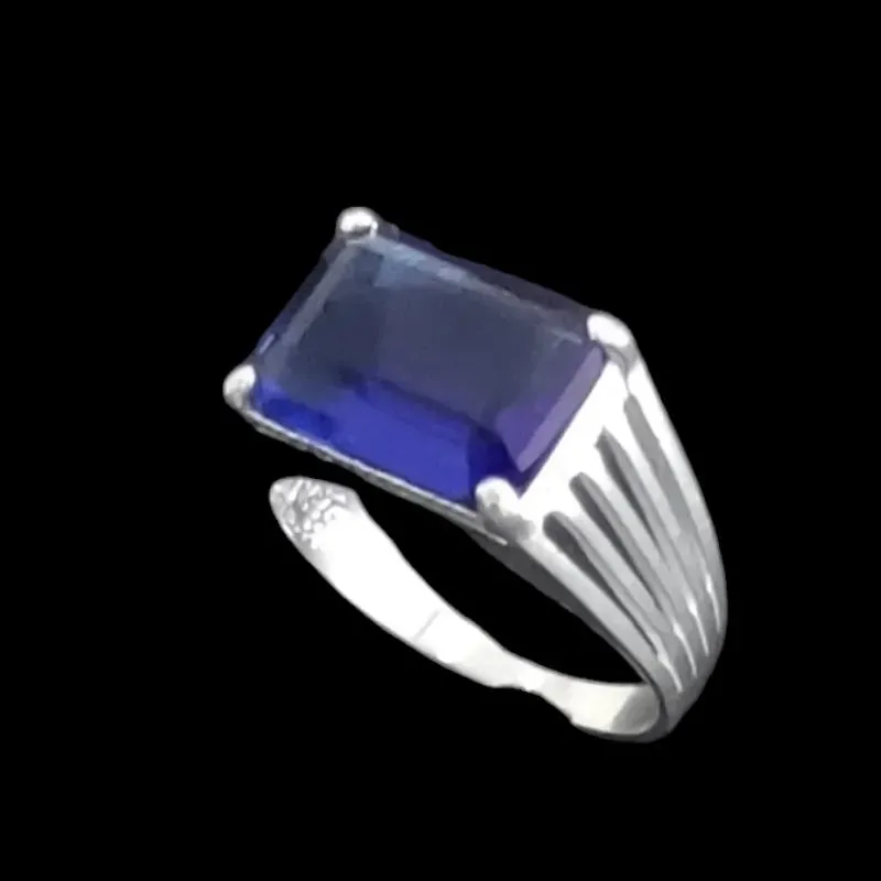 ANEL MASCULINO QUADRADO PEDRA ZIRCONIA CORES