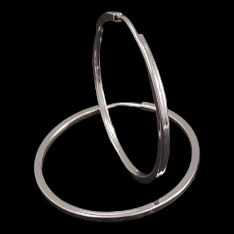 ARGOLA LISA FIO QUADRADO 2,9 CM 1,5 MM