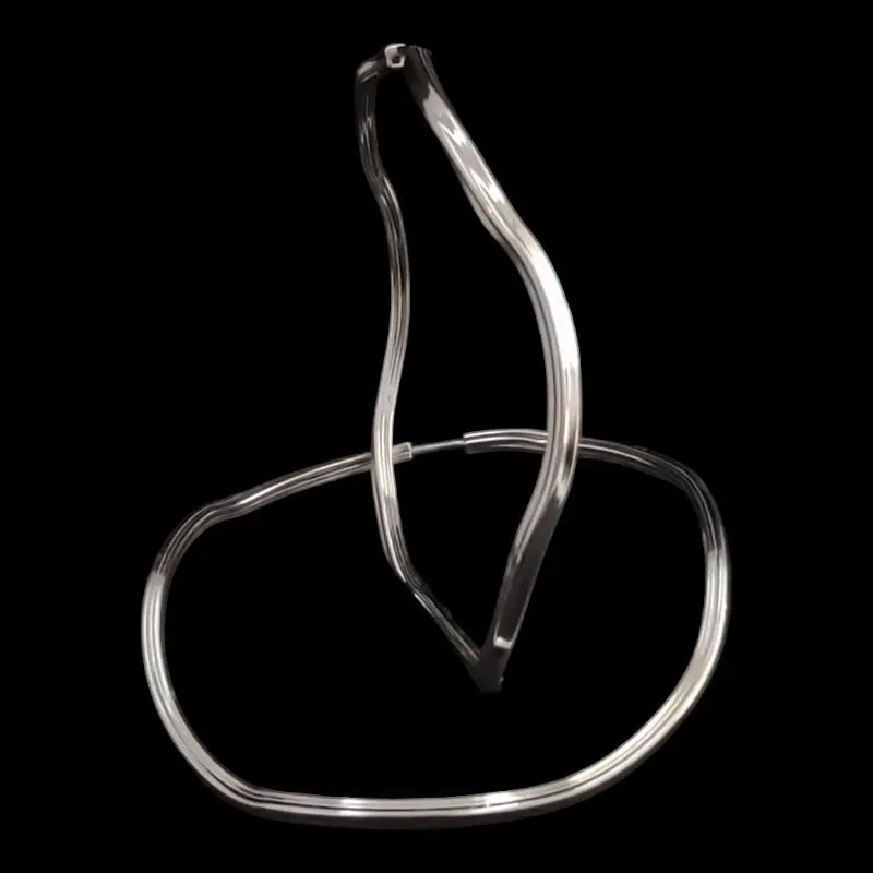 ARGOLA ONDULADA FIO QUADRADO N° 3