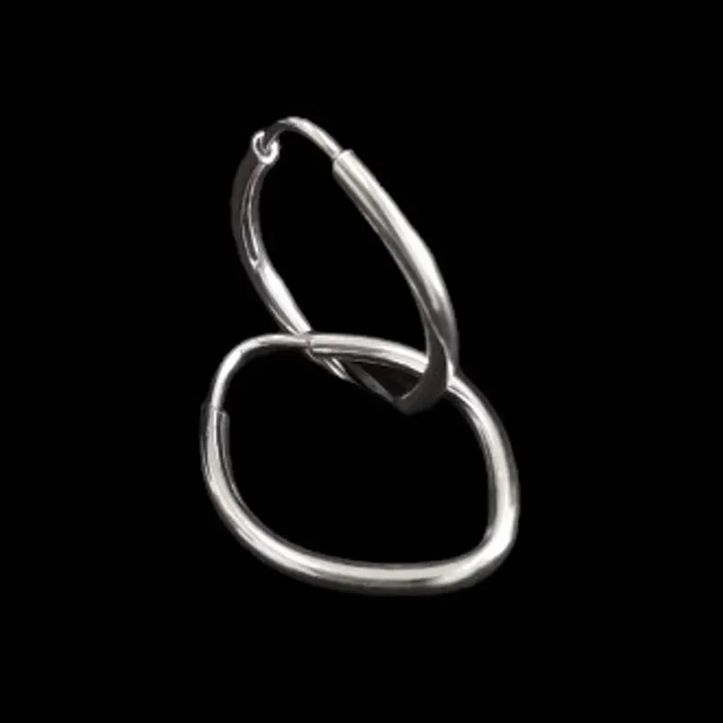 ARGOLA OVAL  CHINES FIO REDONDO 1,5MM N° 1