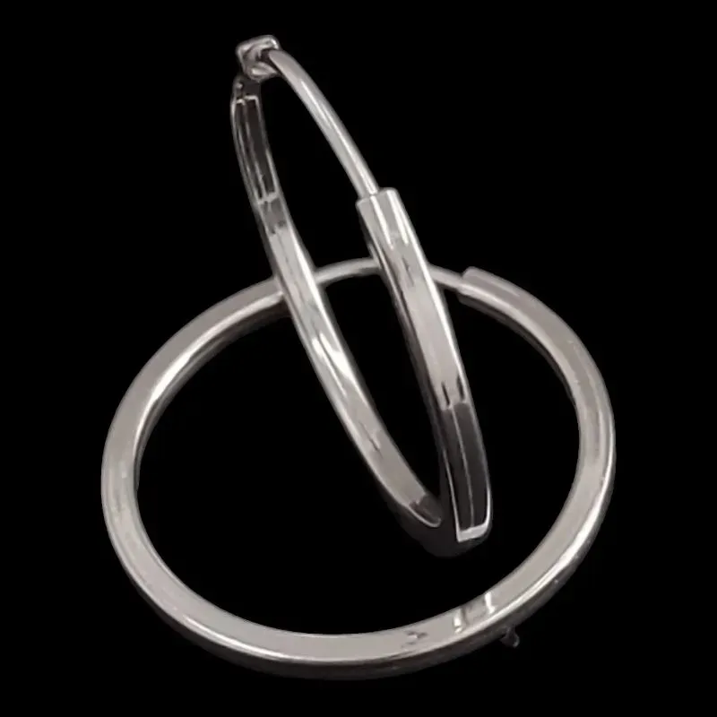 ARGOLA REDONDA FIO QUADRADO 2 CM 1,5 MM Nº1