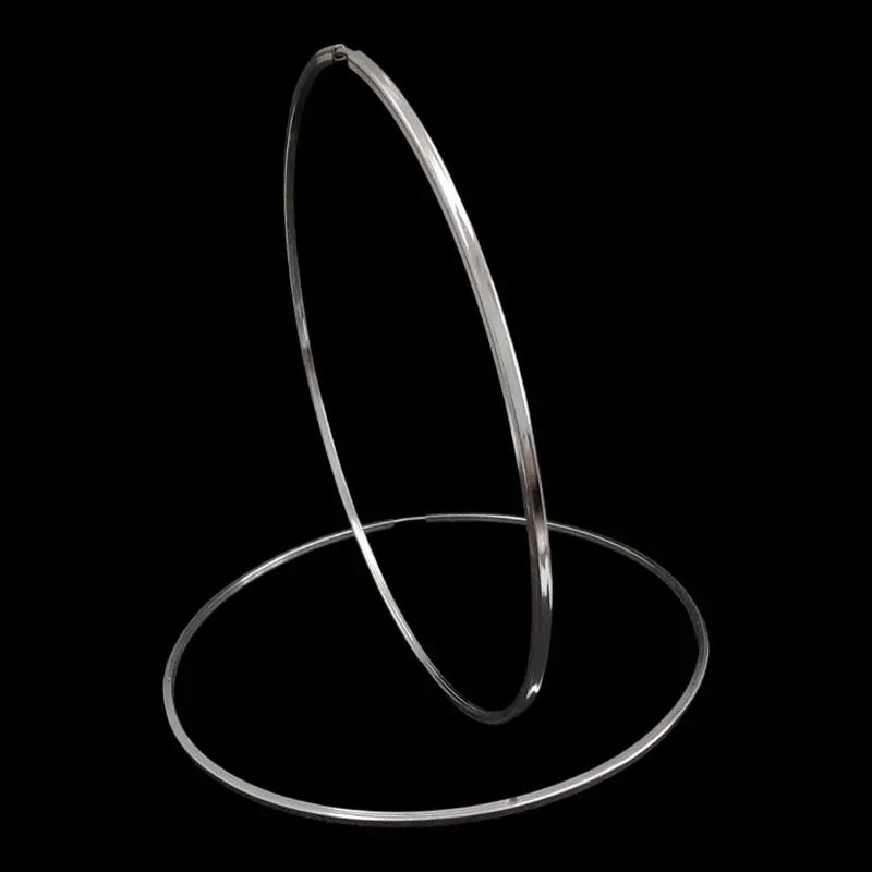 ARGOLA REDONDA LISA FIO QUADRADO BAMBOLE