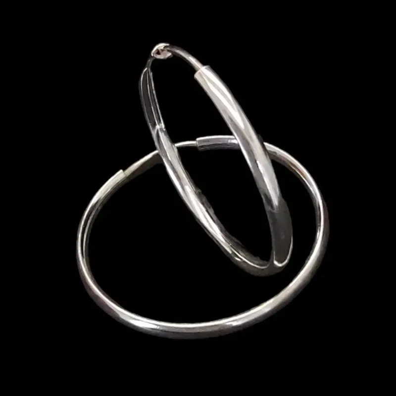 ARGOLA REDONDA MEIA CANA 2,5 CM 2 MM