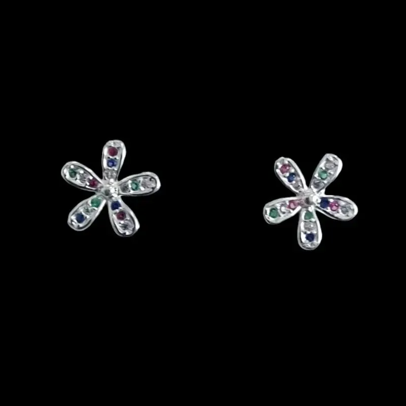 BRINCO FLOR 5 PETALAS COLORIDA