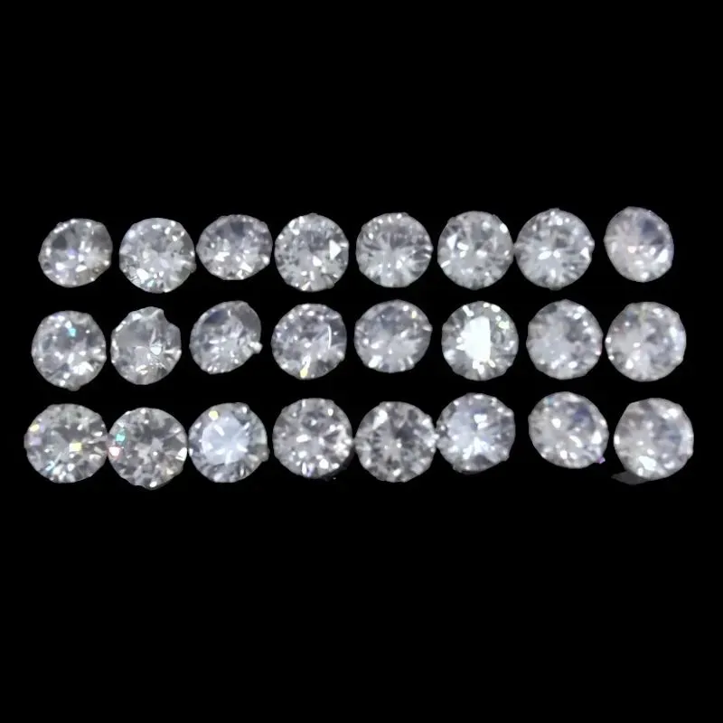 BRINCO ZIRCONIA  REDONDO N° 10 - 10MM (CARTELA 12 PARES)