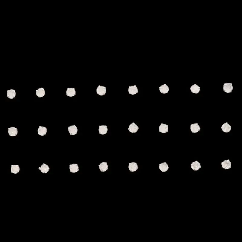 BRINCO ZIRCONIA REDONDO N° 2  - 2MM (CARTELA 12 PARES)