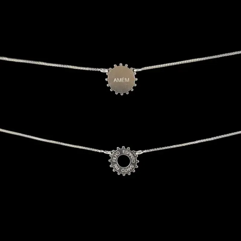 ESCAPULARIO MEDALHA (PAI/FILHO/ESP. SANTO/AMEN)