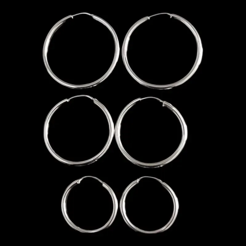 TRIO ARGOLAS REDONDO FIO REDONDO 1,5MM P/M/G