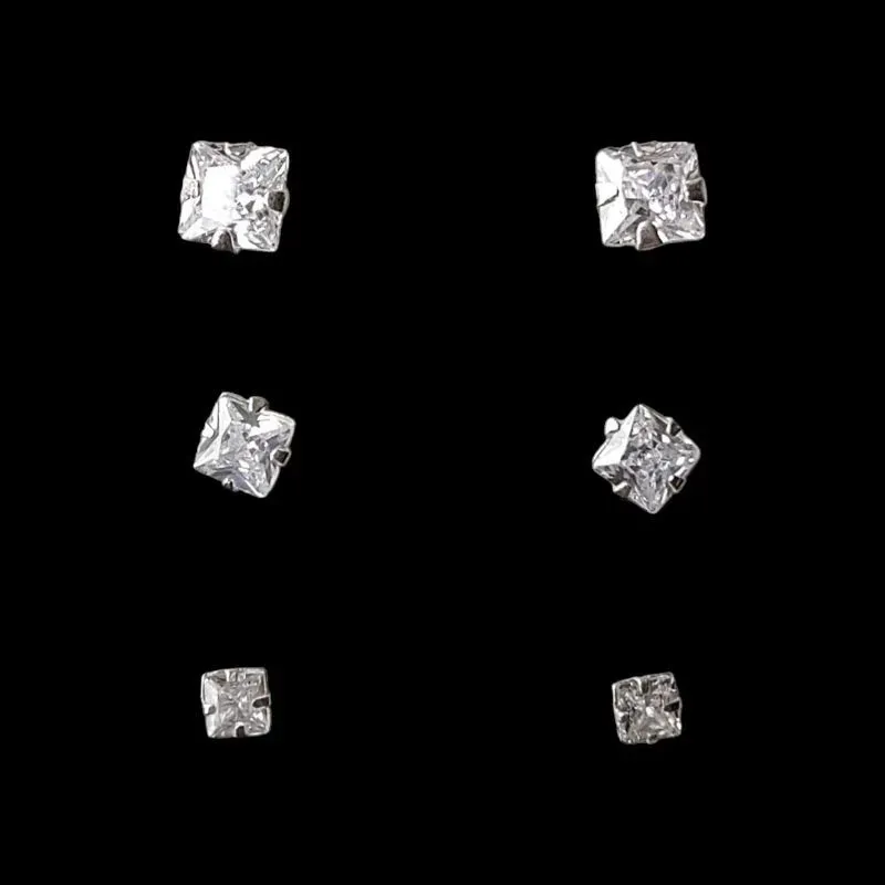 TRIO ZIRCONIA QUADRADO N° 3/4/5